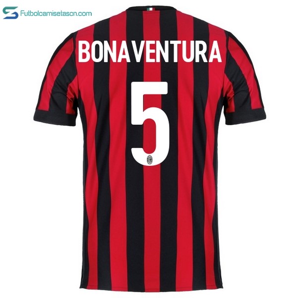 Camiseta Milan 1ª Bonaventura 2017/18